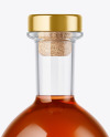 Clear Glass Cognac Bottle Mockup