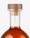 Clear Glass Cognac Bottle Mockup