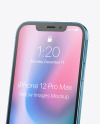 Apple iPhone 12 Pro Max Pacific Blue Mockup