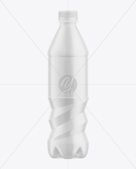 500ml Matte Plastic Drink Bottle Mockup