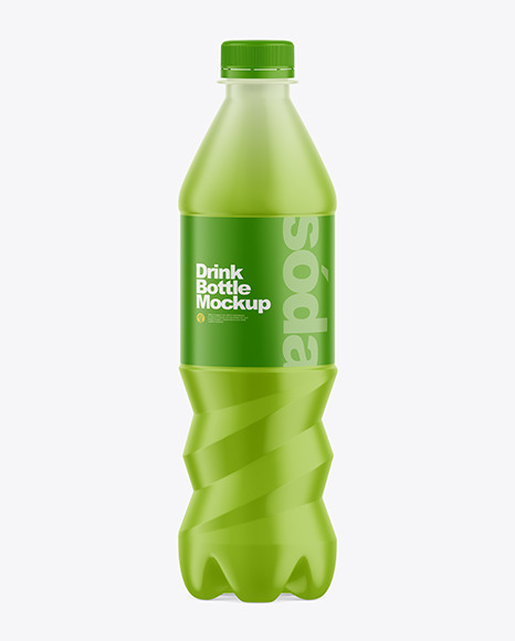 500ml Matte Plastic Drink Bottle Mockup - Sport bottle mockup