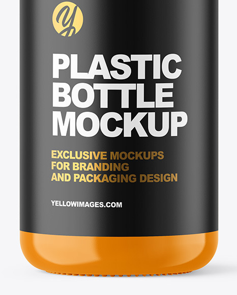 Glossy Cosmetic Bottle with Pump Mockup