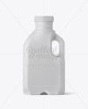 Matte Plastic Jug Mockup - Side View