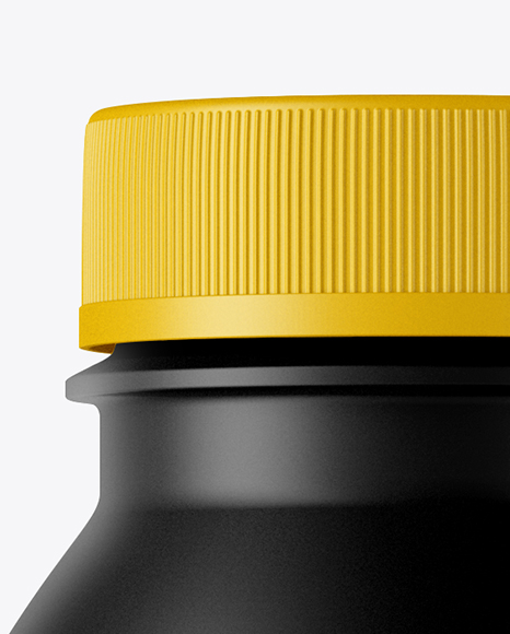 Matte Plastic Bottle Mockup