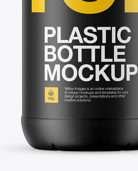 Matte Plastic Bottle Mockup