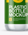 Clear PET Bottle With Water Mockup