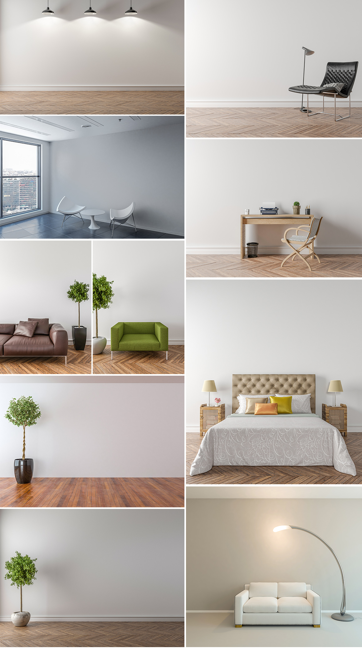 10 x Simple Interior Backgrounds 01