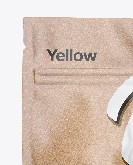 Kraft Stand-Up Pouch Mockup Kraft Stand-Up Pouch Mockup