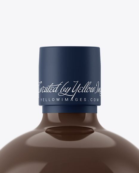 Glossy Ceramic Bottle Mockup