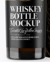 Amber Glass Whiskey Bottle & Paper Box Mockup Amber Glass Whiskey Bottle & Paper Box Mockup