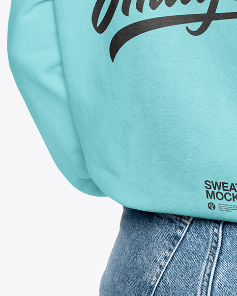 Girl in a Sweatshirt Mockup