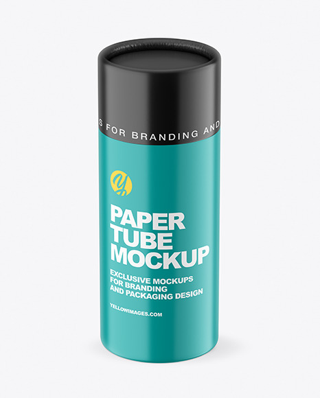 Matte Paper Tube Mockup