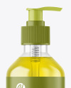 Color Liquid Cosmetic Bottle with Pump Mockup Color Liquid Cosmetic Bottle with Pump Mockup