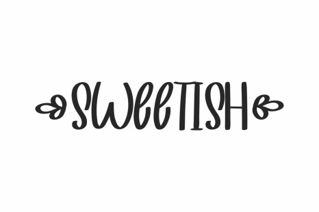 SWEETISH Font - Decorative flowers