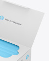 Paper Box With Medical Face Masks Mockup