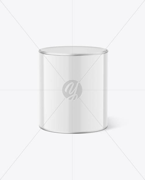 Glossy Paint Can Mockup