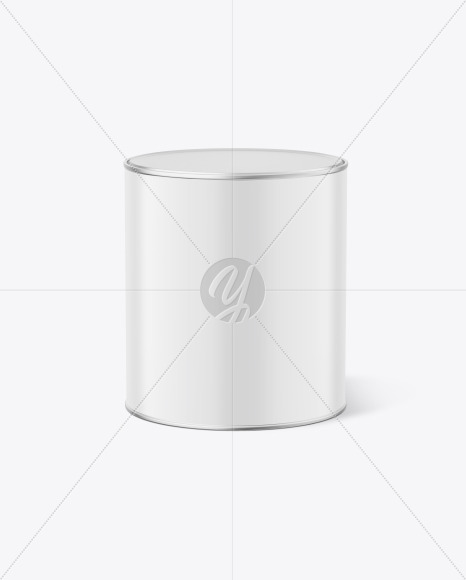 Matte Paint Can Mockup