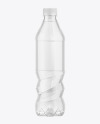 500ml Clear Plastic Water Bottle Mockup