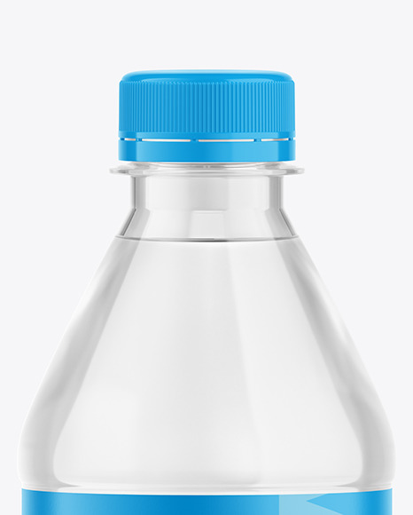 500ml Clear Plastic Water Bottle Mockup