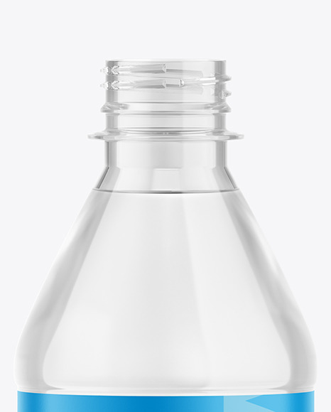 500ml Clear Plastic Water Bottle Mockup