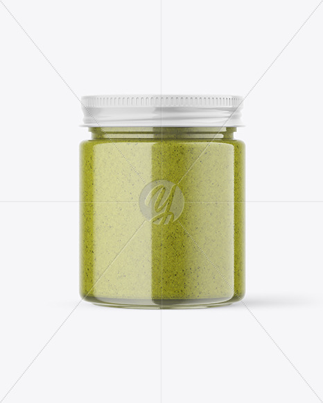 Pistachio Butter Jar Mockup