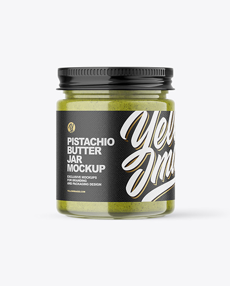 Pistachio Butter Jar Mockup