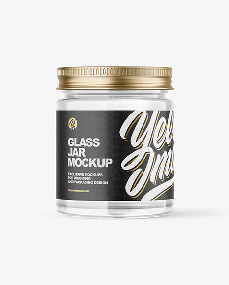 Clear Glass Jar Mockup