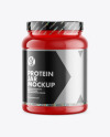 Clear Protein Jar Mockup