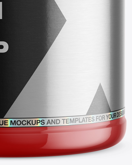 Clear Protein Jar Mockup