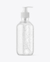 Clear Cosmetic Bottle with Pump Mockup