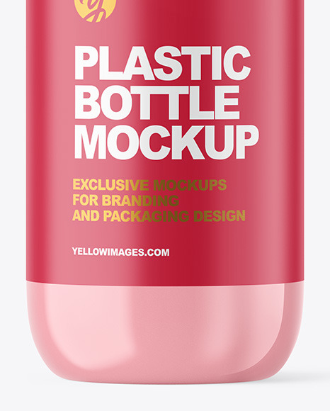 Clear Cosmetic Bottle with Pump Mockup