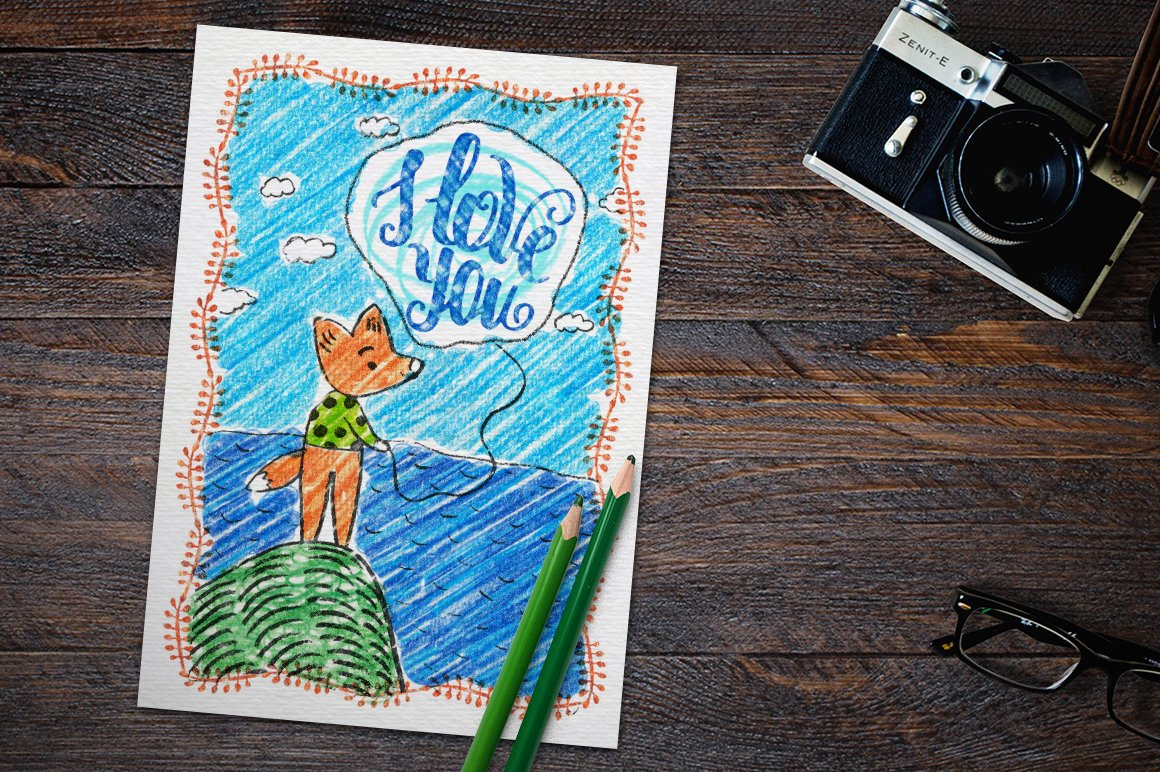 COLOUR PENCIL BOX Photoshop Styles COLOUR PENCIL BOX Photoshop Styles