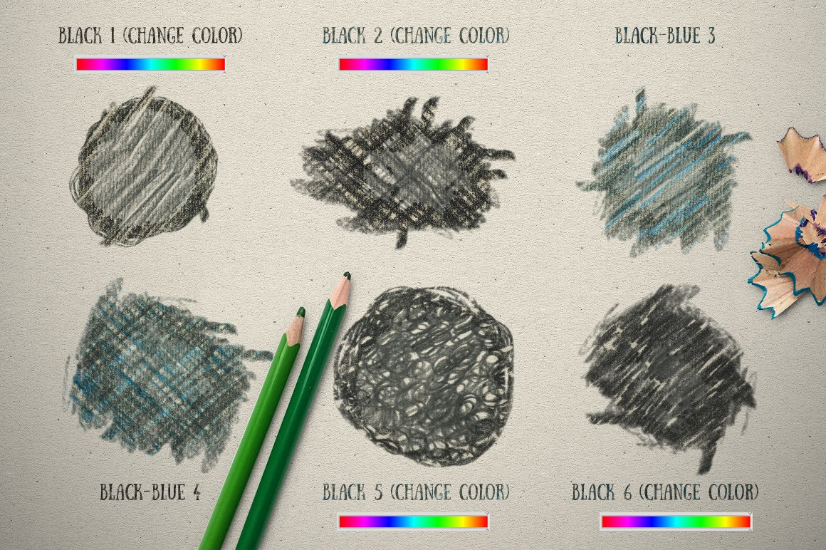 COLOUR PENCIL BOX Photoshop Styles COLOUR PENCIL BOX Photoshop Styles