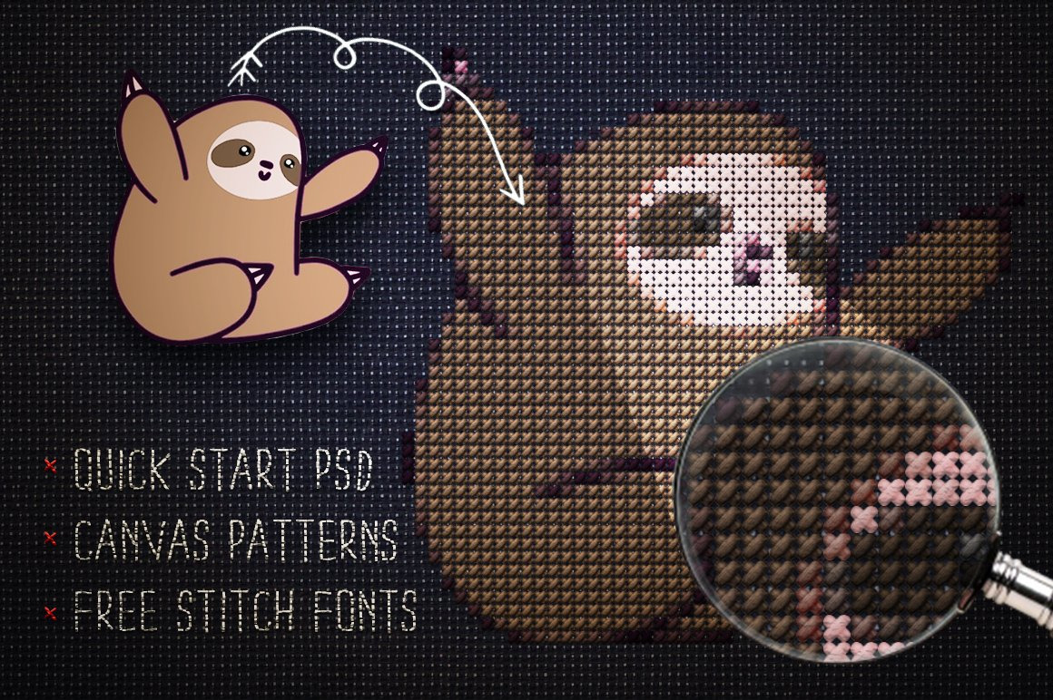 Cross Stitch Photoshop Action