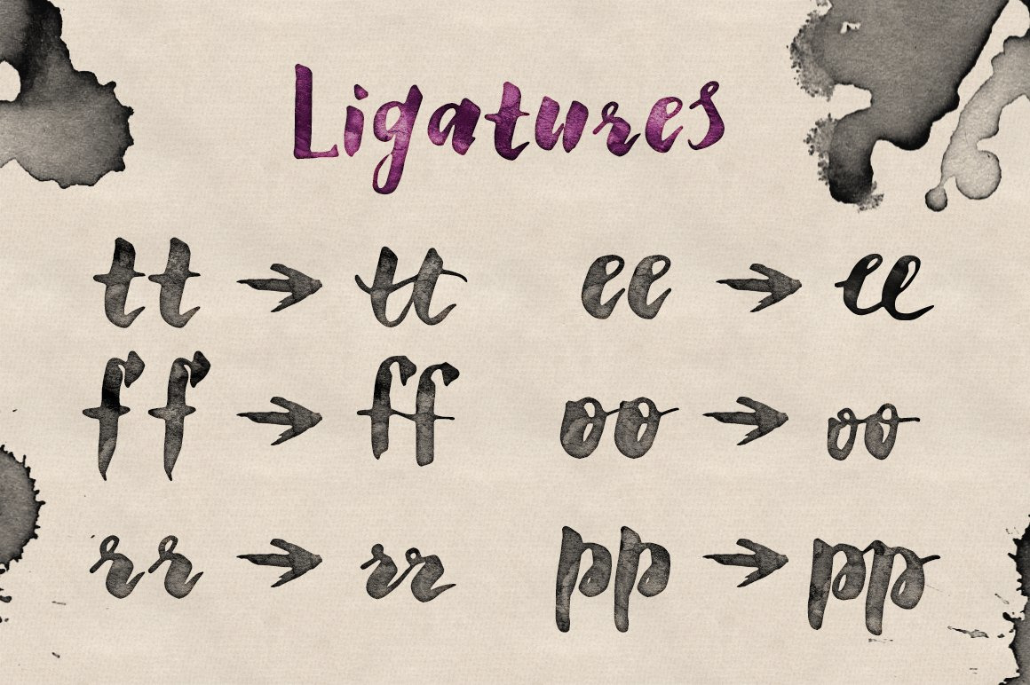 Claretta Brush Ink Font Claretta Brush Ink Font