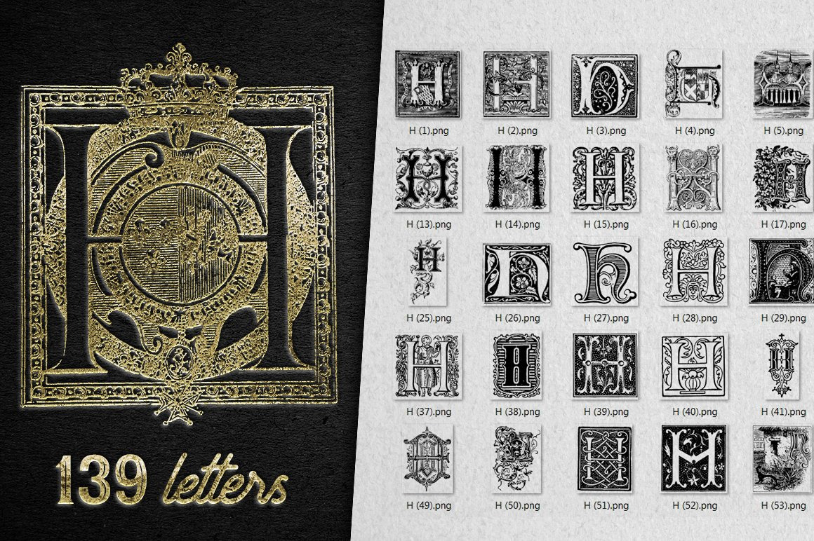 28 IN 1 VINTAGE LETTERS COLLECTION