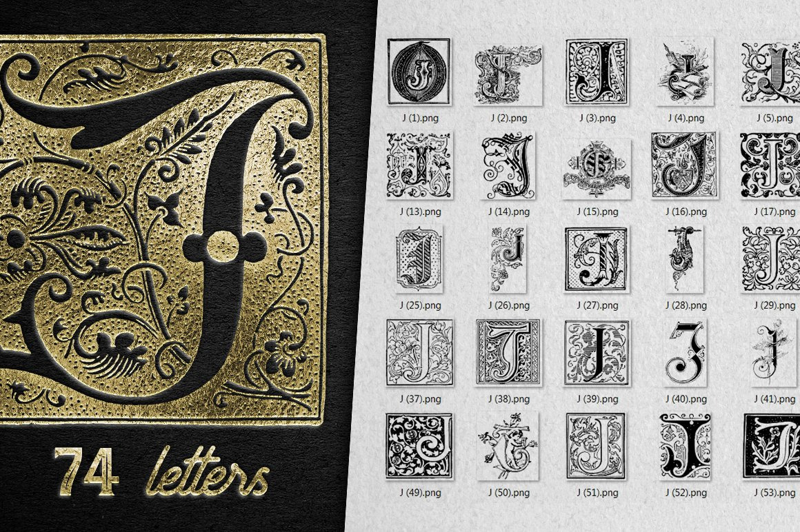 28 IN 1 VINTAGE LETTERS COLLECTION