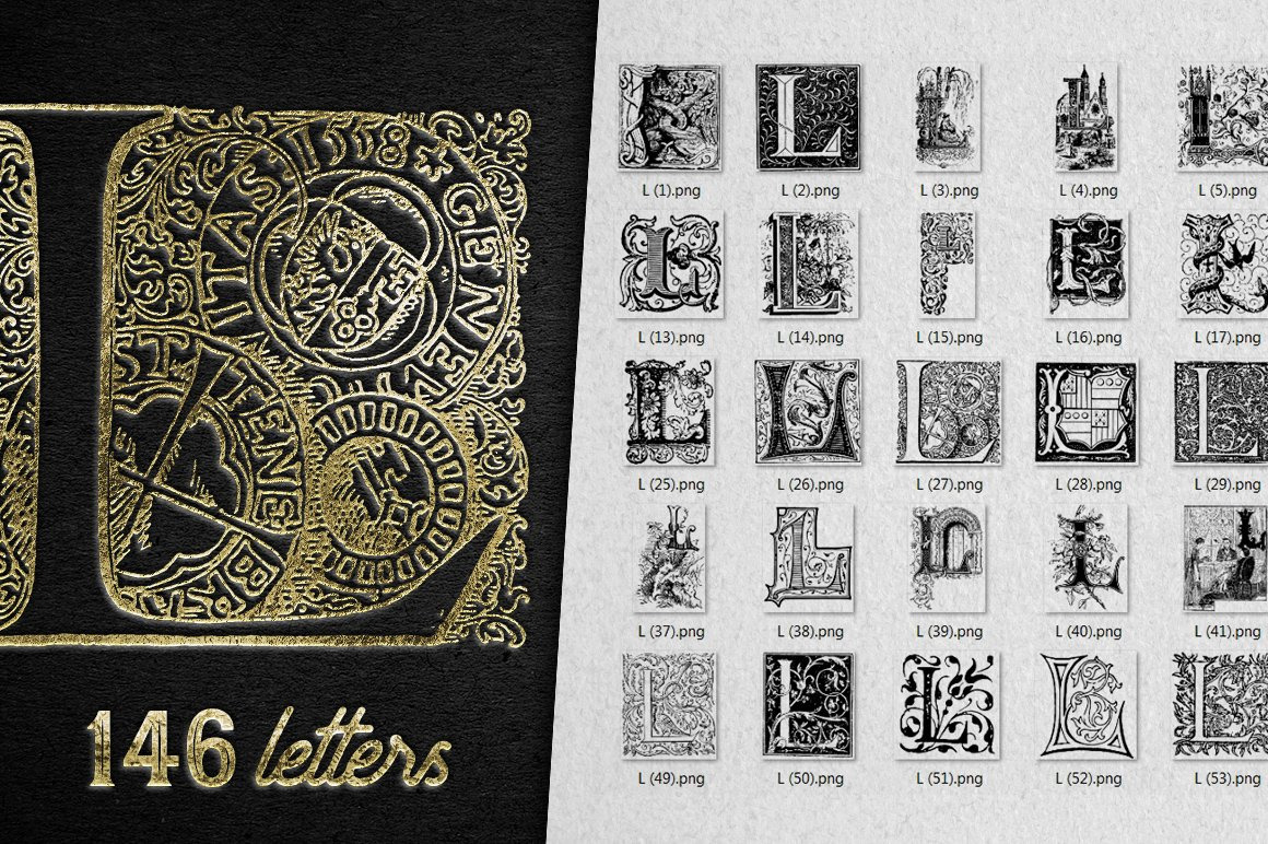 28 IN 1 VINTAGE LETTERS COLLECTION