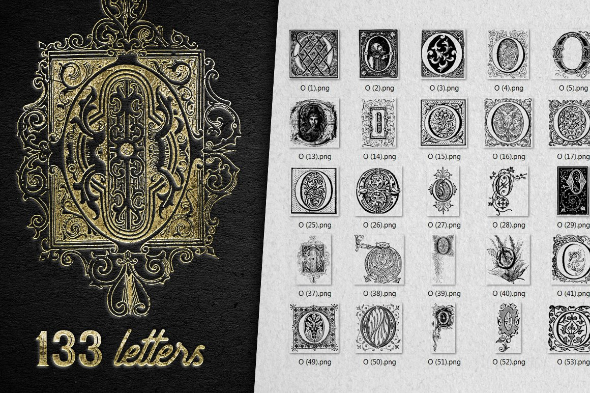 28 IN 1 VINTAGE LETTERS COLLECTION