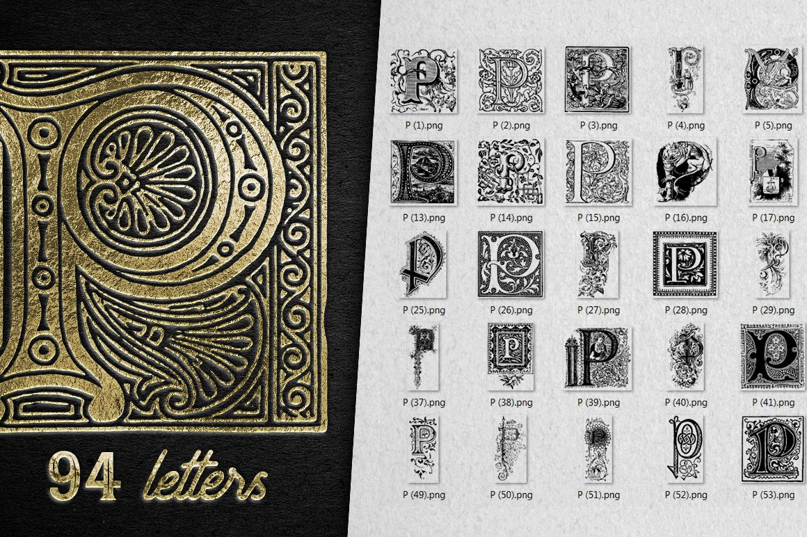 28 IN 1 VINTAGE LETTERS COLLECTION