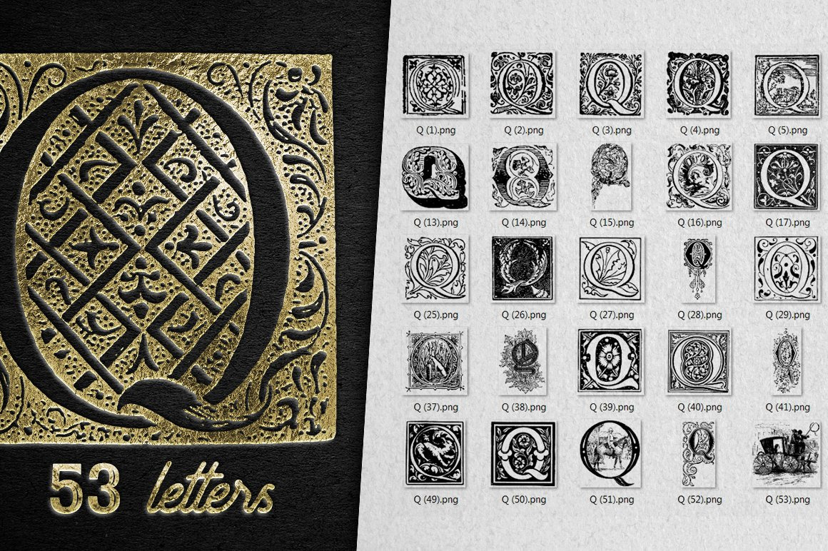 28 IN 1 VINTAGE LETTERS COLLECTION