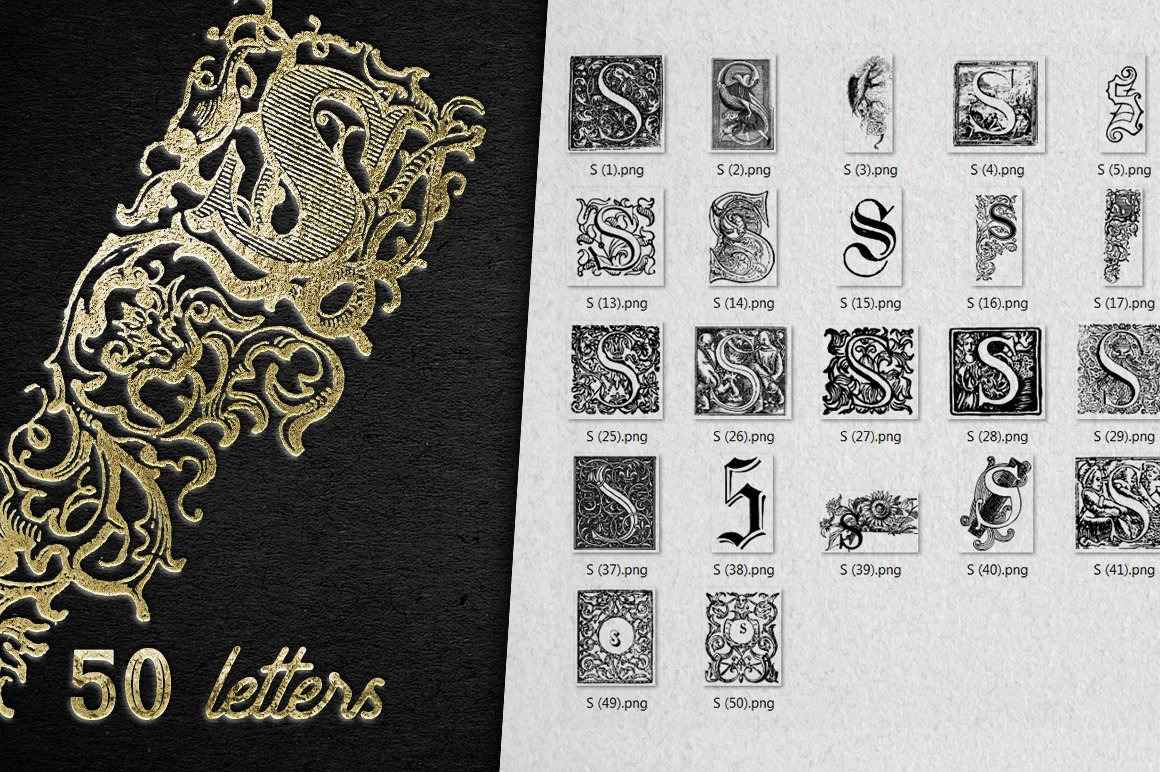 28 IN 1 VINTAGE LETTERS COLLECTION