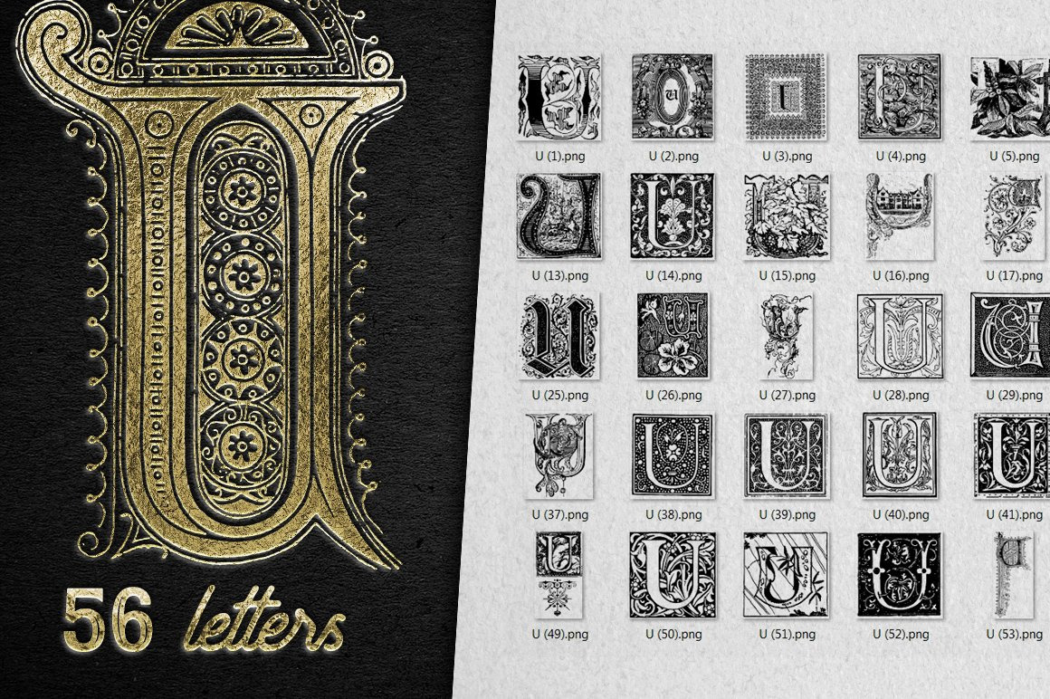 28 IN 1 VINTAGE LETTERS COLLECTION