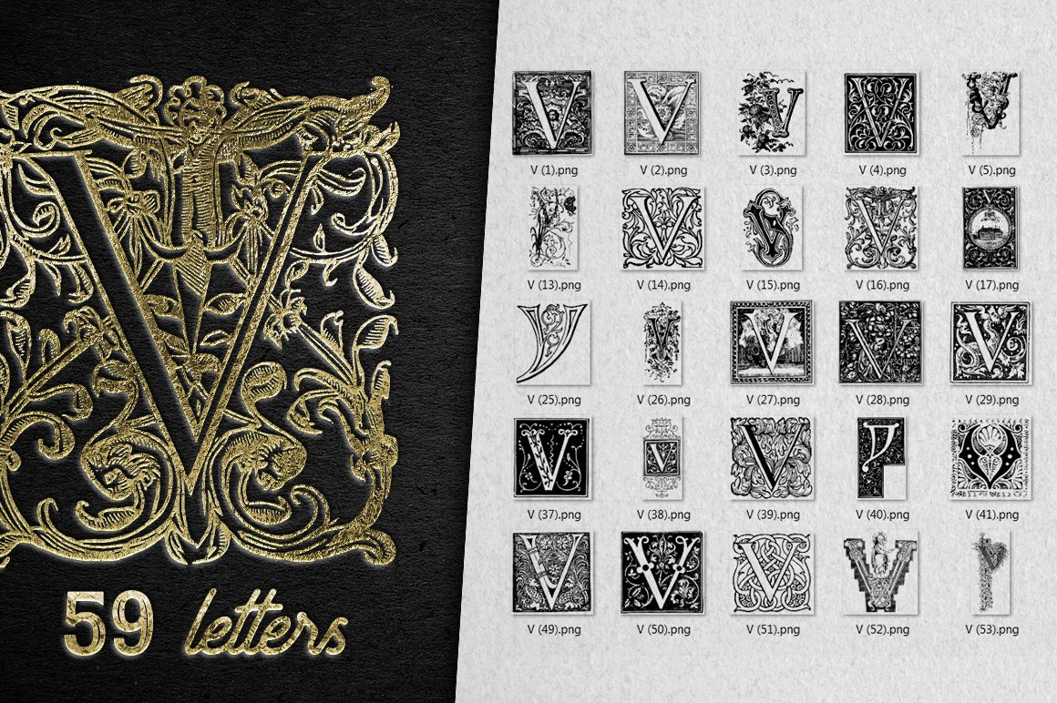 28 IN 1 VINTAGE LETTERS COLLECTION