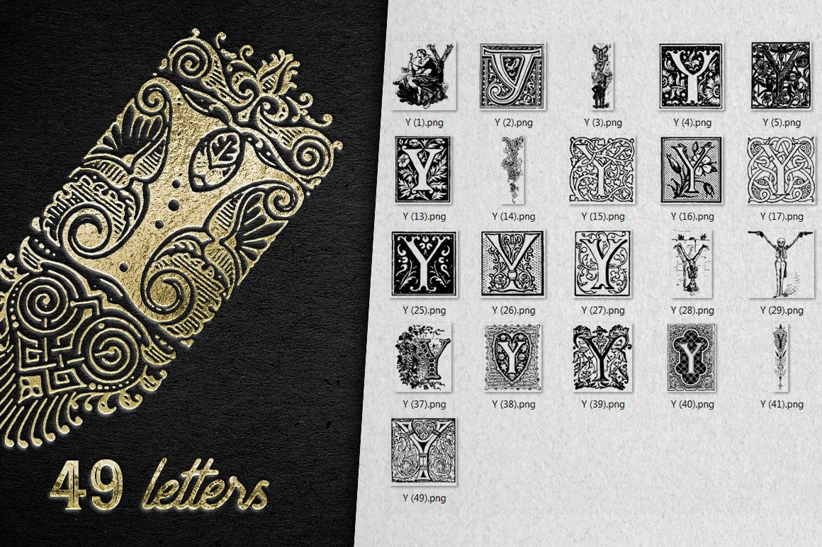 28 IN 1 VINTAGE LETTERS COLLECTION