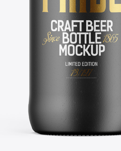 Ceramic Beer Bottle Mockup