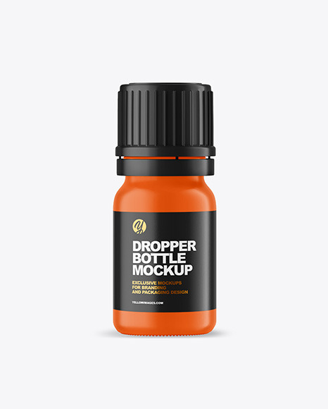 Matte Dropper Bottle Mockup