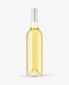 Clear Glass White Wine Bottle with Screw Cap Mockup