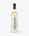 Clear Glass White Wine Bottle with Screw Cap Mockup