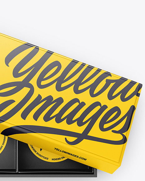Opened Paper Box Mockup